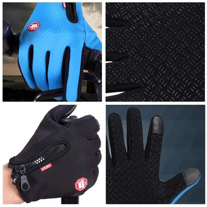 Outdoor Cycling Gloves, Bicycles for Warmth and Anti Slip in Autumn and Winter Beauty World Shop