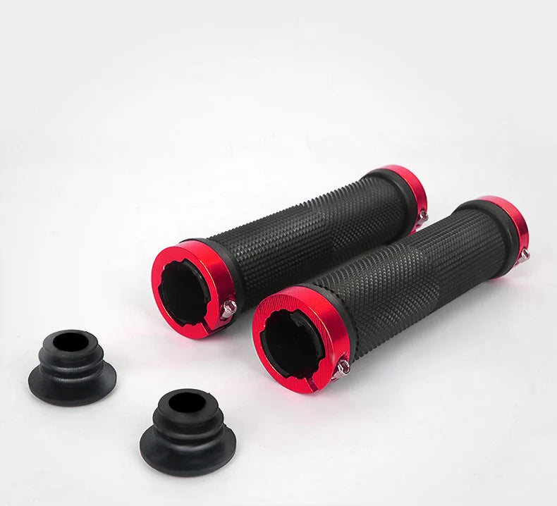 Anti Slip BMX Bicycle Grips MTB Rubber Bilateral Lock Cycling Bikes Handlebar Grips Cycling Handlebar Sleeve Bike Accessories Beauty World Shop