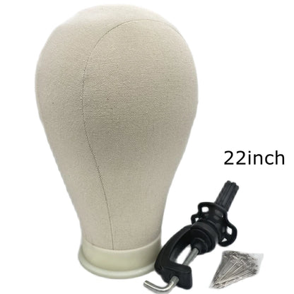 Canvas Block Head Training Mannequin wig Head Display Styling Mannequin Manikin Head Wig Stand wig head Stand Beauty World Shop