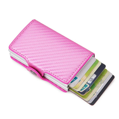 Anti Rfid Carbon Fiber Credit Card Holder Mens 14 Bank Cardholder Case Wallet Metal Minimalist Wallet Money Bag Male Purses Beauty World Shop
