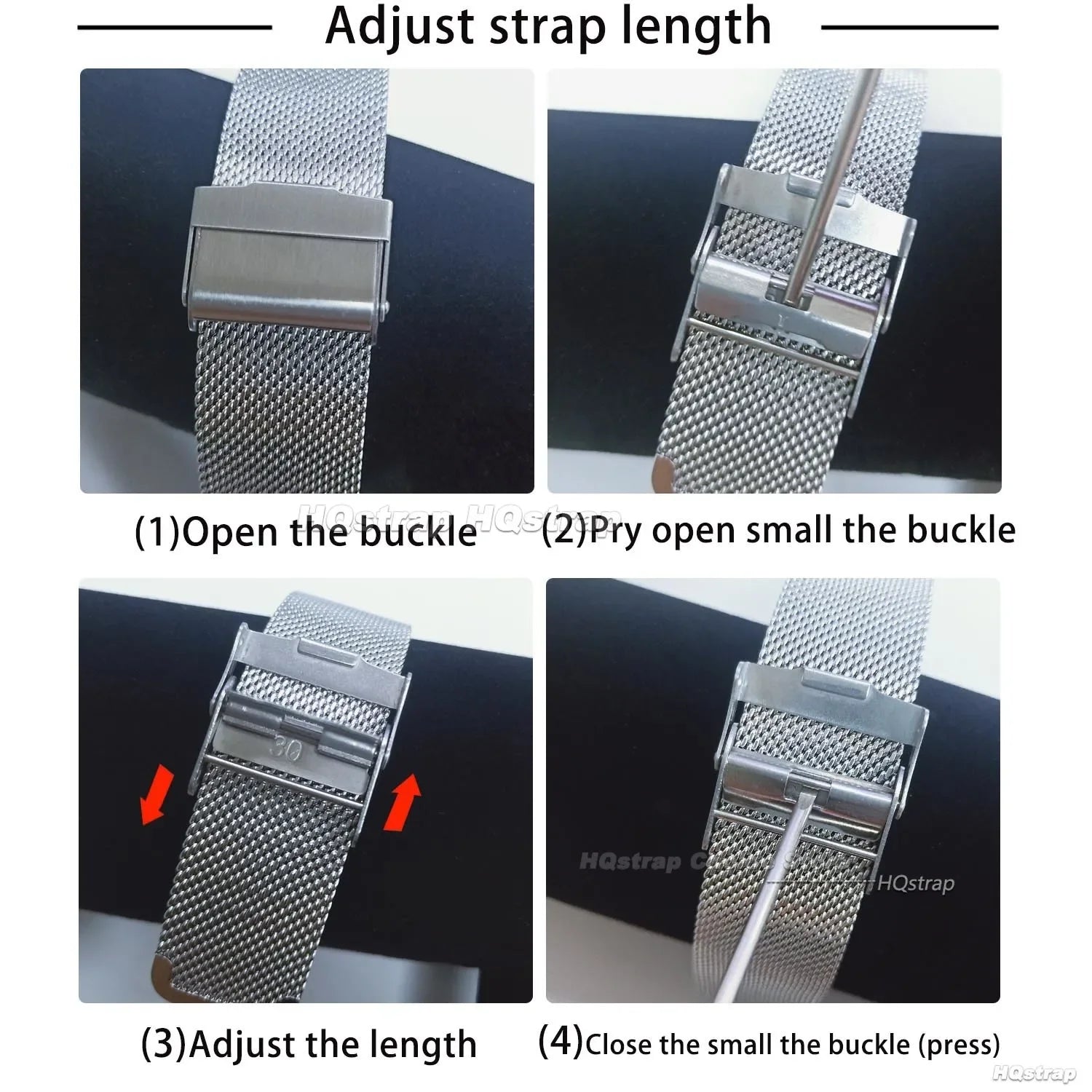 Quick Release Milanese Strap 18mm 20mm 22mm 12mm 14mm 16mm 17mm 19mm 21mm 24mm Universal Bracelet 0.6mesh Stainless Steel Beauty World Shop