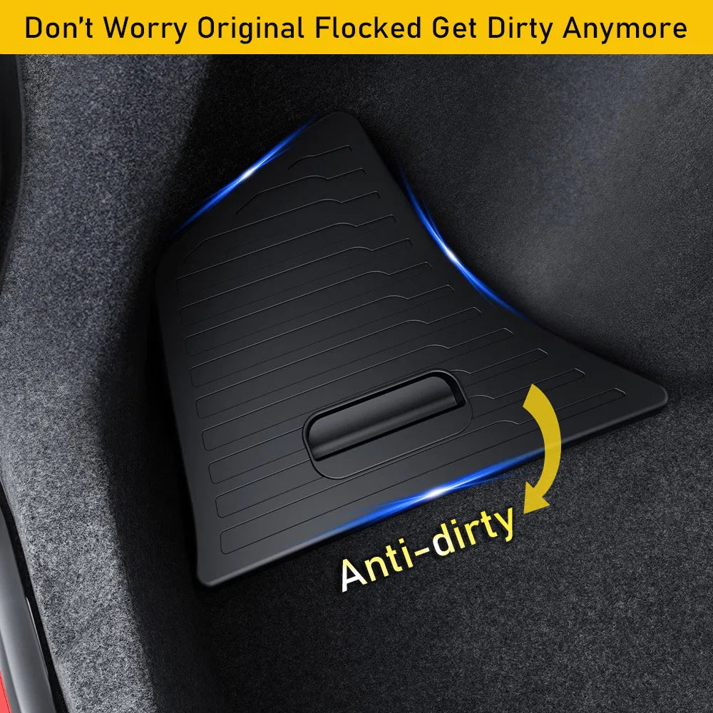 Trunk Organizer for Tesla Model 3 2024 2025 Waterproof Rear Trunk Storage Bins Side Box with Carpeted Lip Car Travel Accessories Beauty World Shop