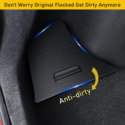 Trunk Organizer for Tesla Model 3 2024 2025 Waterproof Rear Trunk Storage Bins Side Box with Carpeted Lip Car Travel Accessories Beauty World Shop