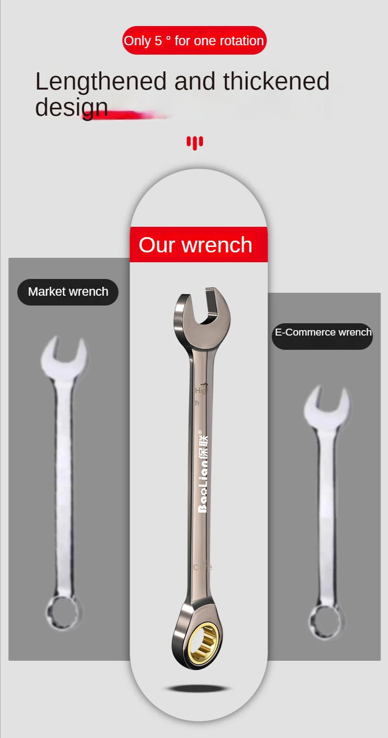 Universal Torx Wrench Adjustable Torque 8-22mm Ratchet Spanner for Bicycle Motorcycle Car Repair Tools Mechanical Tool Beauty World Shop
