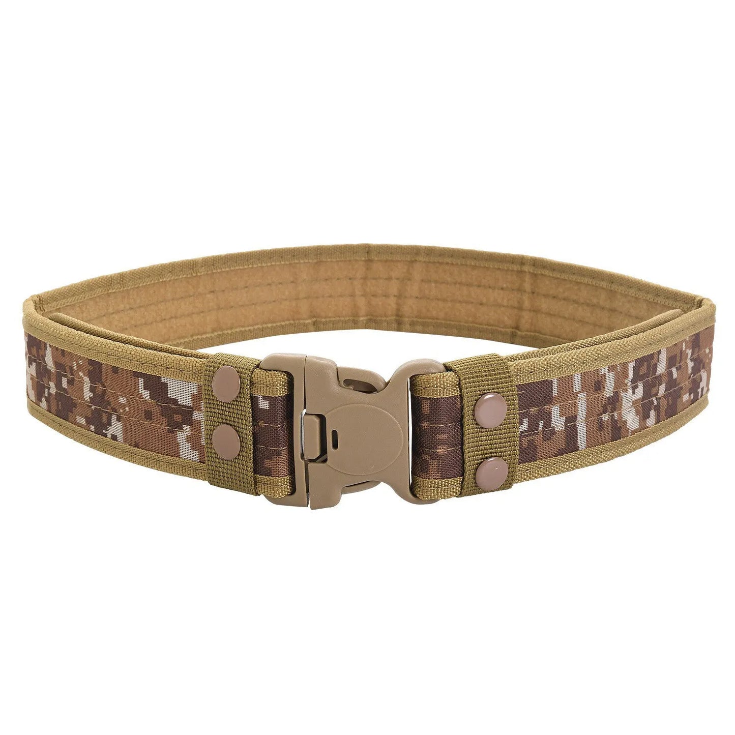 Men's Belt Outdoor Camouflage Tactical Belt Oxford Cloth Belt Mountaineering Belt Nylon Wide Waist Belt Work Belt Neutral Belts Beauty World Shop