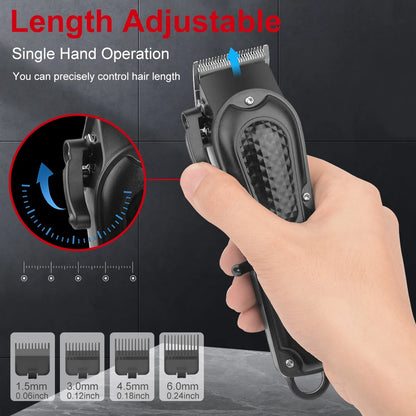 Cosoul Hair Clipper Compact Size Hair Trimmer Electric Beard Trimmer LED Display Hair Length Adjustable Big Capacity Battery Beauty World Shop