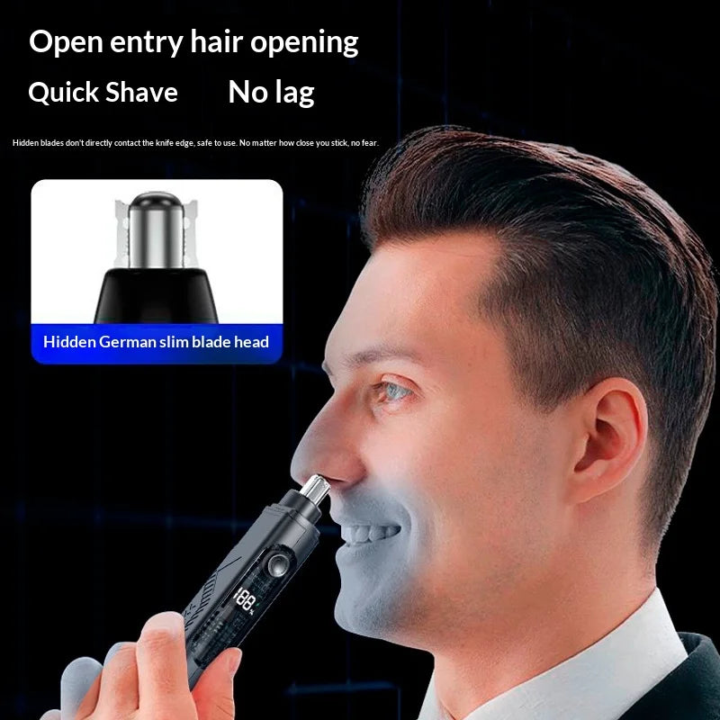 Portable Nose Ear Hair Trimmer Electric Clipper for Men Women Rechargeable Painless Hair Removal Kit Beauty World Shop