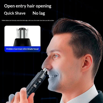 Portable Nose Ear Hair Trimmer Electric Clipper for Men Women Rechargeable Painless Hair Removal Kit Beauty World Shop