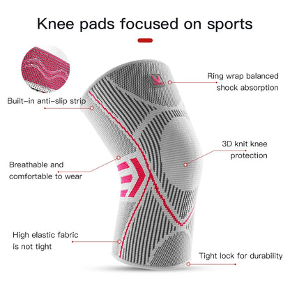 1 PCS Kyncilor Knee Brace Elastic Fitness Basketball Volleyball Running Cycling Daily Sports Nylon Sports Compression Knee Brace Beauty World Shop