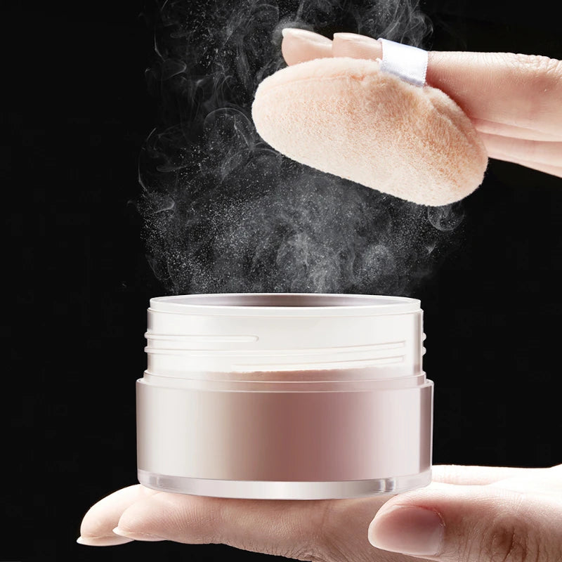 Hydrating Flawless Setting Powder,Natural Nude Finish Oil Control Strong Concealer for All Skin Types Fine Powdery Face Makeup Beauty World Shop