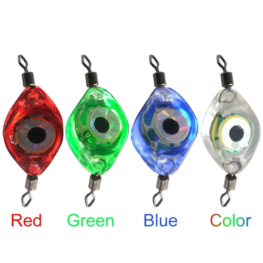 Fishing Lure Light Eye Shape Fishing Lure Light LED Waterproof Sensing Deep Drop for Seawater Freshwater for Underwater Beauty World Shop
