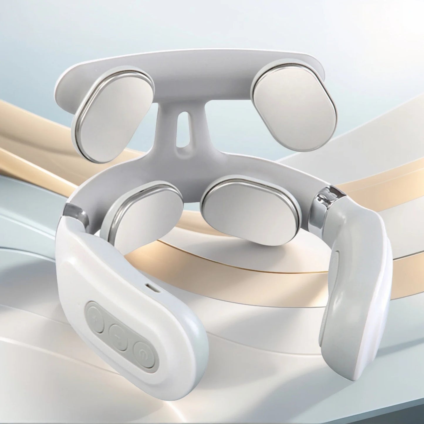 4-head Neck Massager USB Rechargeable Cervical Massager Relaxation Gifts for Women Men Dad Mom Beauty World Shop