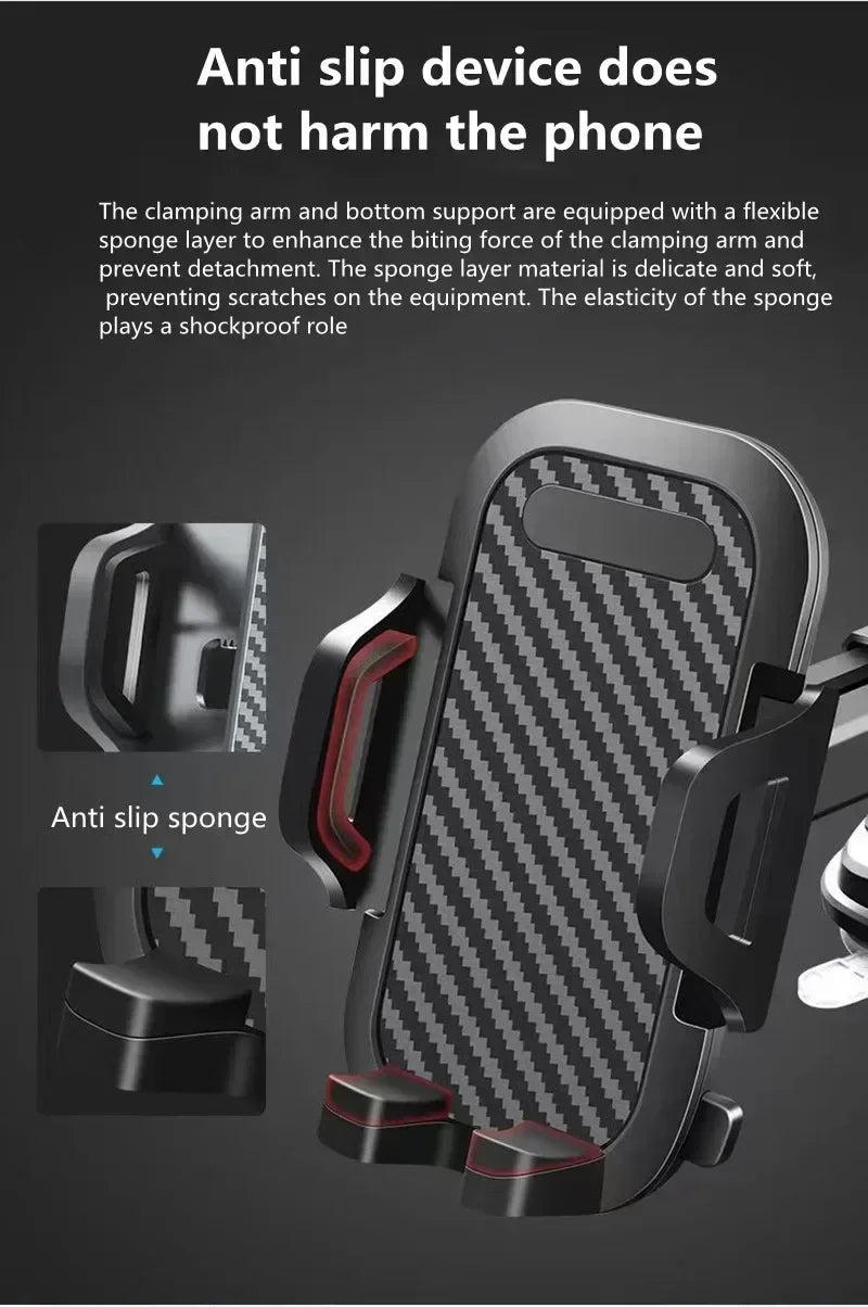 360° Windshield Car Phone Holder Car Dashboard Mobile Cell Support Bracket Universal Sucker for iPhone 16 15 14 Samsung Xiaomi Beauty World Shop