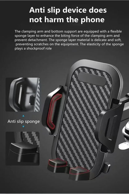 360° Windshield Car Phone Holder Car Dashboard Mobile Cell Support Bracket Universal Sucker for iPhone 16 15 14 Samsung Xiaomi Beauty World Shop