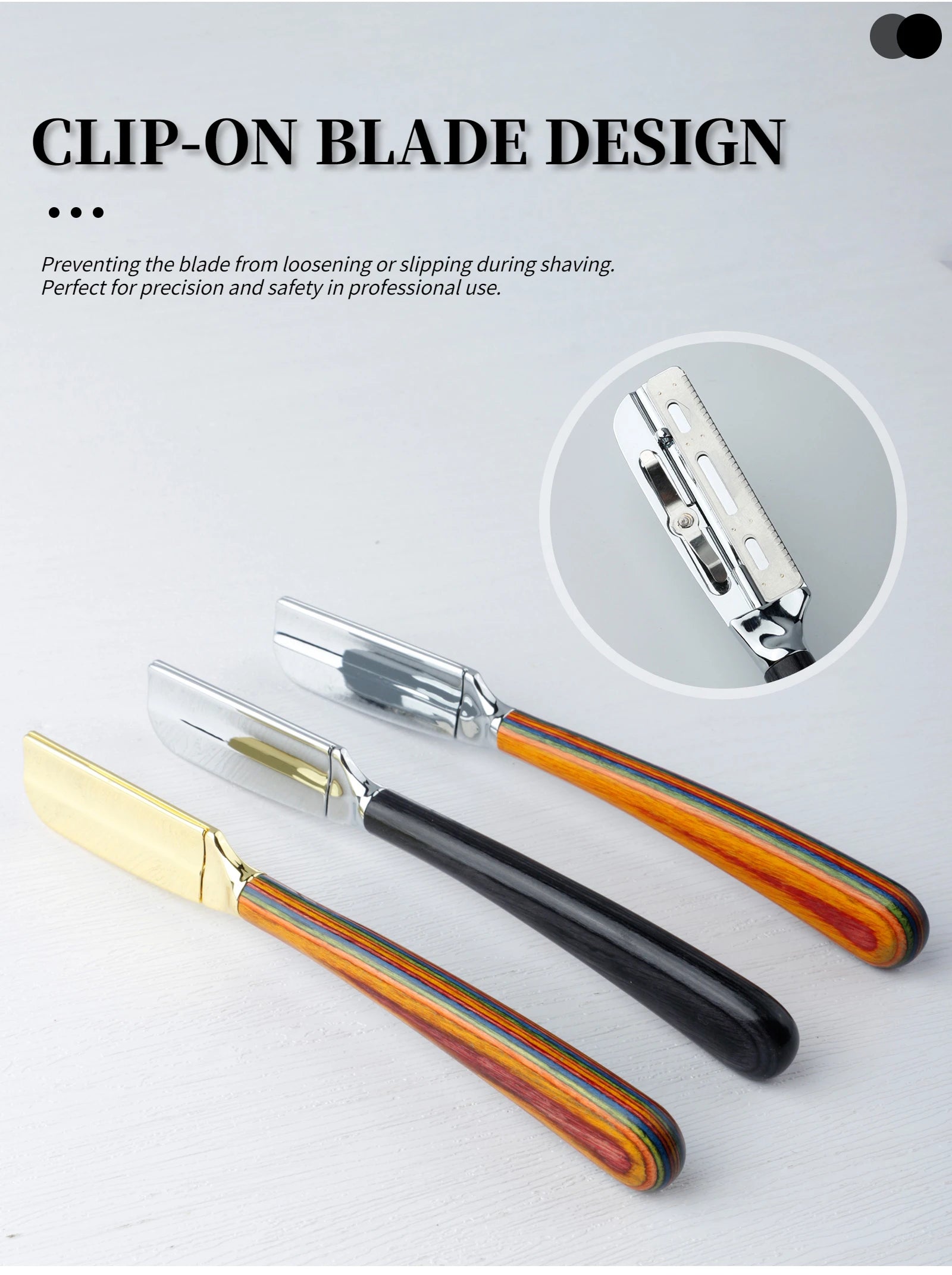 New Professional Baber Beard Straight Edge Shaving Razor Men Hair Removal Tools, Wooden Handle, Anti-Slip Grip for Home Shaving Beauty World Shop