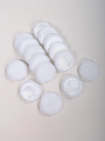 2-5-10-20Pcs Portable and Practical High-Grade White Round Powder Puff for Base and Fixing Makeup Beauty World Shop