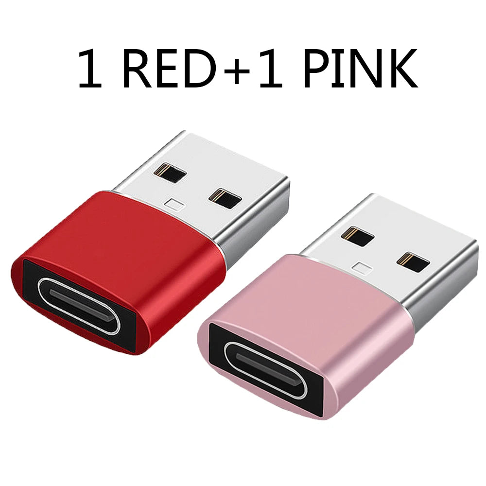 2Pcs USB To Type C OTG Adapter USB USB-C Male To Micro USB Type-c Female Converter For Macbook Samsung S20 USBC OTG Connector Beauty World Shop