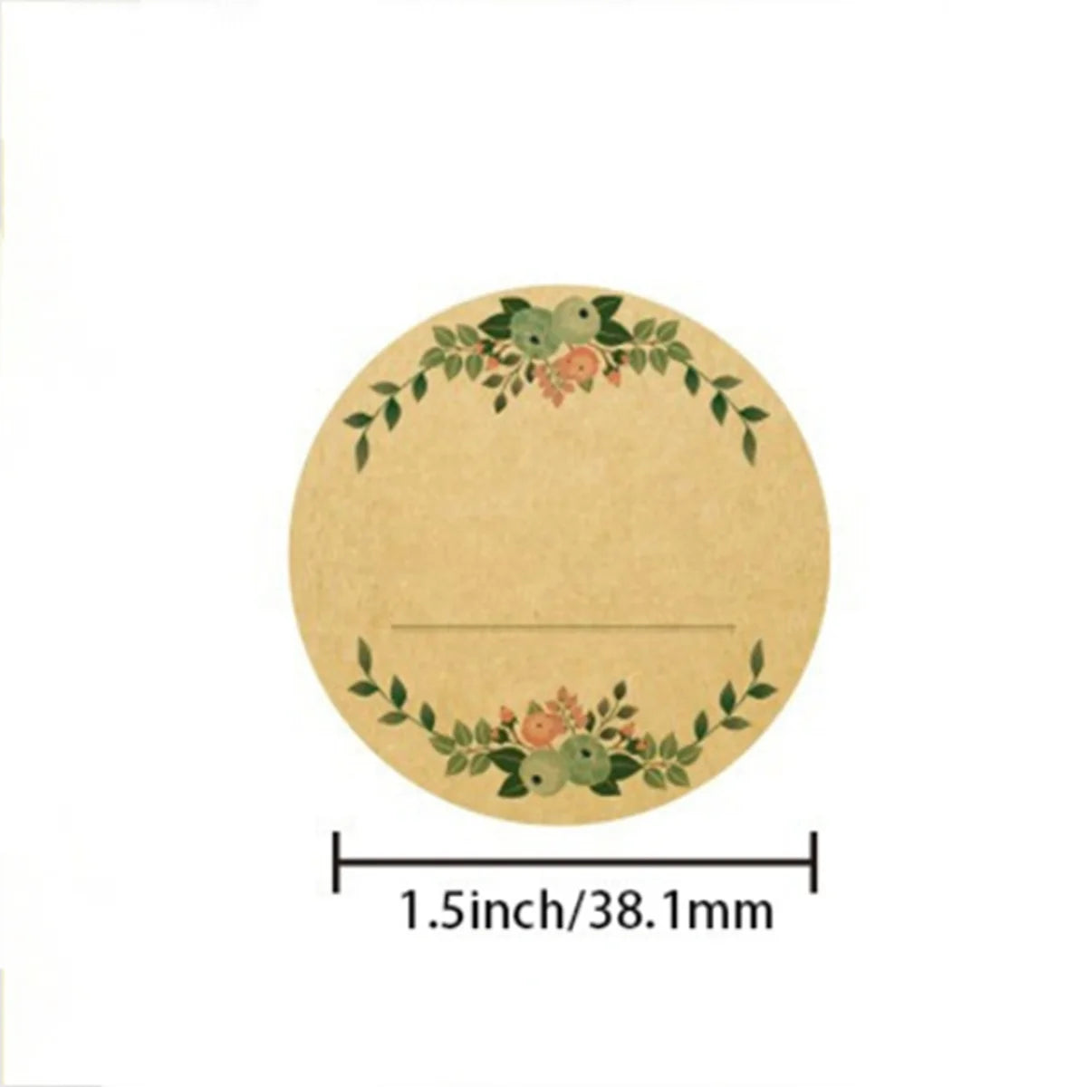 500pcs Round Floral Thank You Stickers Canning Labels for Food Containers Jars,Gift Baking Packing Decor,Can write Beauty World Shop
