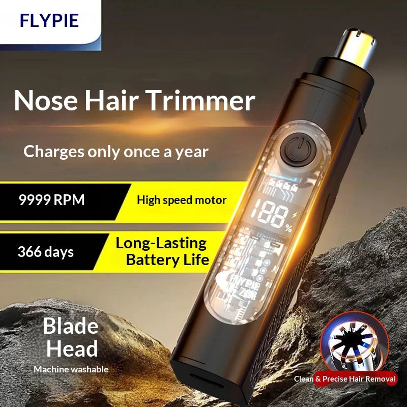 Rechargeable Nasal Trimmer & Facial Shaver for Men – Portable Grooming Device for Nose & Face Beauty World Shop