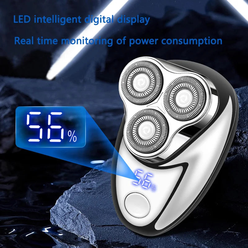 Men's Electric Shaver, USB Rechargeable, with Digital Display Function, Compact and Portable, Suitable for Business Travel, Is a Holiday Gift for Men. Beauty World Shop