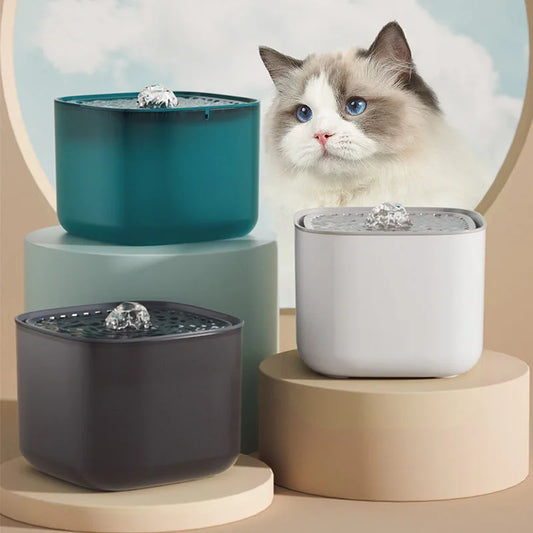 101oz/3L Pet Water Fountain Automatic Induction Circulating Filtering Cat Water Drinker USB Electric Mute Cats Water Dispenser Beauty World Shop