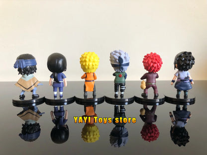 New 12pcs/set Anime Figure Naruto Shippuden Hinata Sasuke Itachi Kakashi Gaara Action Figure Q Version PVC Figures Toys  Gift Beauty World Shop