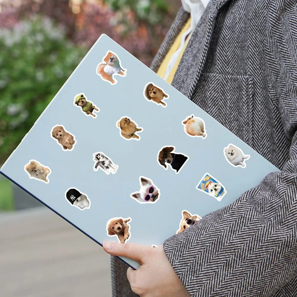 10/50/100pcs Funny Dog Stickers Cartoon Cute Decals Toy Stationery Guitar Phone Bicycle Laptop Luggage Car Graffiti Kids Sticker Beauty World Shop
