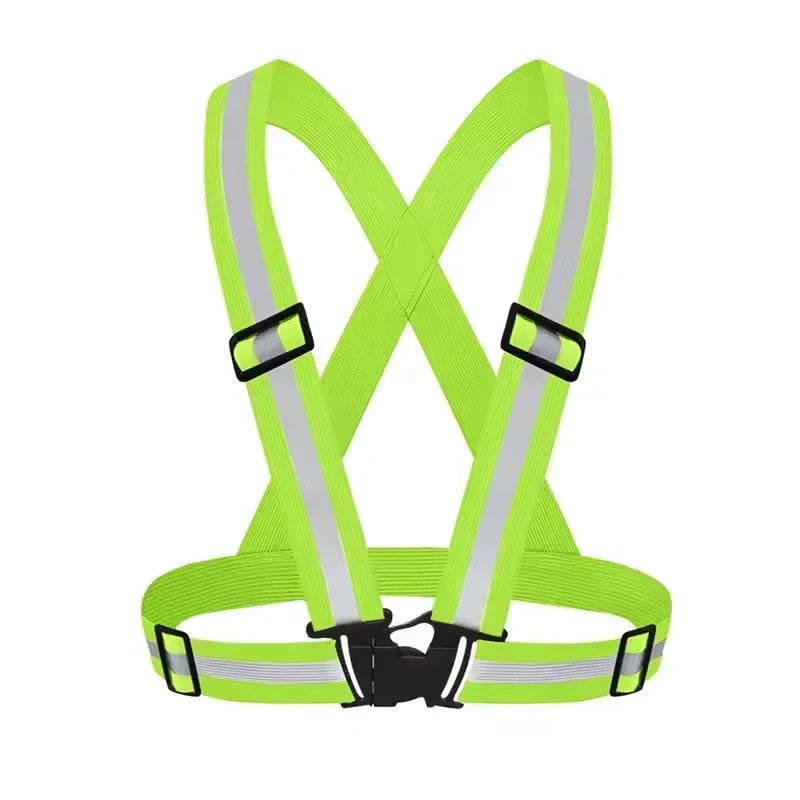 Safety-Vest Riding Equipment 4X1.5CM Outdoor Supplies Reflective Vest Night Running Cycling Reflective-Cloth Adjustable Beauty World Shop