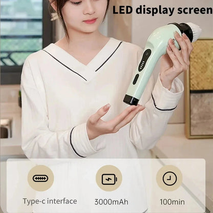 9-in-1 Electric Cleaning Brush Electric Spin Cleaning Scrubber Electric Cleaning Tools Parlour Kitchen Bathroom Cleaning Gadgets Beauty World Shop