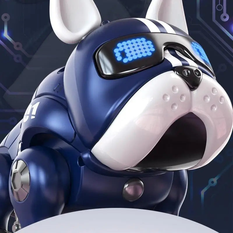 Dance Music Bulldog Robot Intelligent Interactive Dog With Light Toys For Children Kids Early Education Baby Toy Boys Girl Beauty World Shop