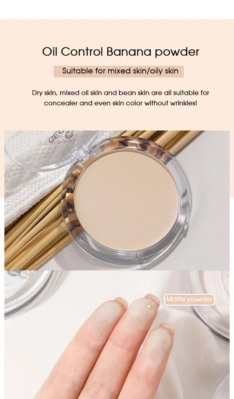 Concealer Banana powder Lasting Oil Control Makeup Honey Powder Waterproof Brightening Set Powder High gloss Powder Cream Beauty Trend Shop