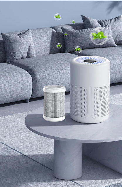 Mini Desktop Air Purifier HEPA Filter With Negative Ion Technology Eliminates Formaldehyde Odors Smoke And Dust Particles Beauty World Shop