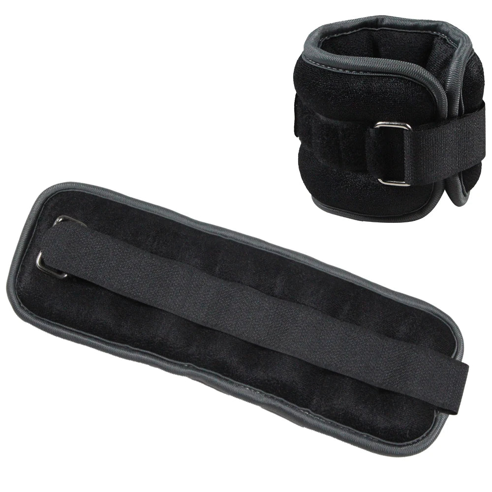 1Pair Adjustable Ankle & Wrist Weights (0.5kg/1kg) - Neoprene Leg Arm Straps for Running, Yoga - Strength Training for Women Men Beauty World Shop