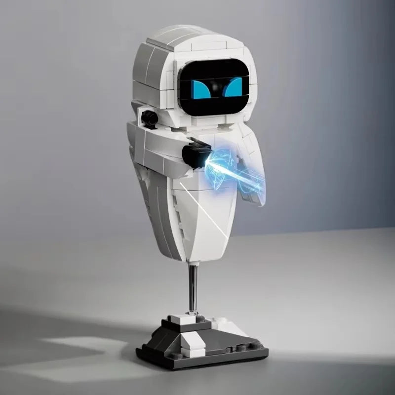 Wall.E Eve Small Particle Robot Assembly Model Kit Action Figure Boy Educational Toy Buildable Collectible No Special Effects Beauty World Shop