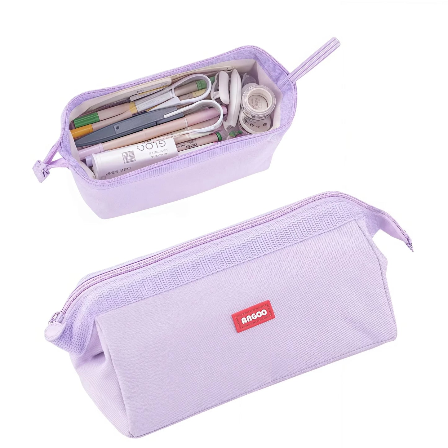 Large Capacity Pencil Case With Pen Holder Label Minimalist Student Stationery Storage Creative Stationery Storage Bag Beauty World Shop