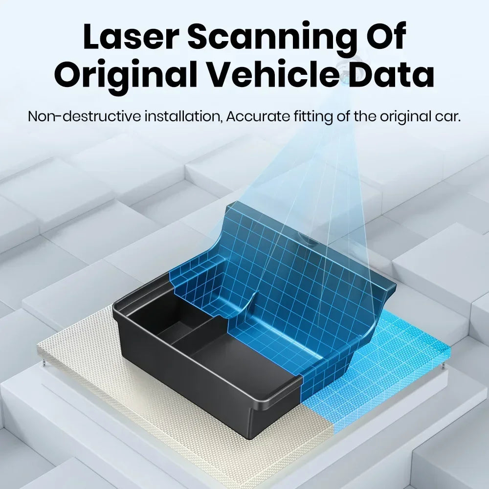 YZ For Tesla Highland Model 3 Y Juniper Center Armrest Hidden Box Holder Console Organizer Car Storage Box  Accessories Beauty World Shop