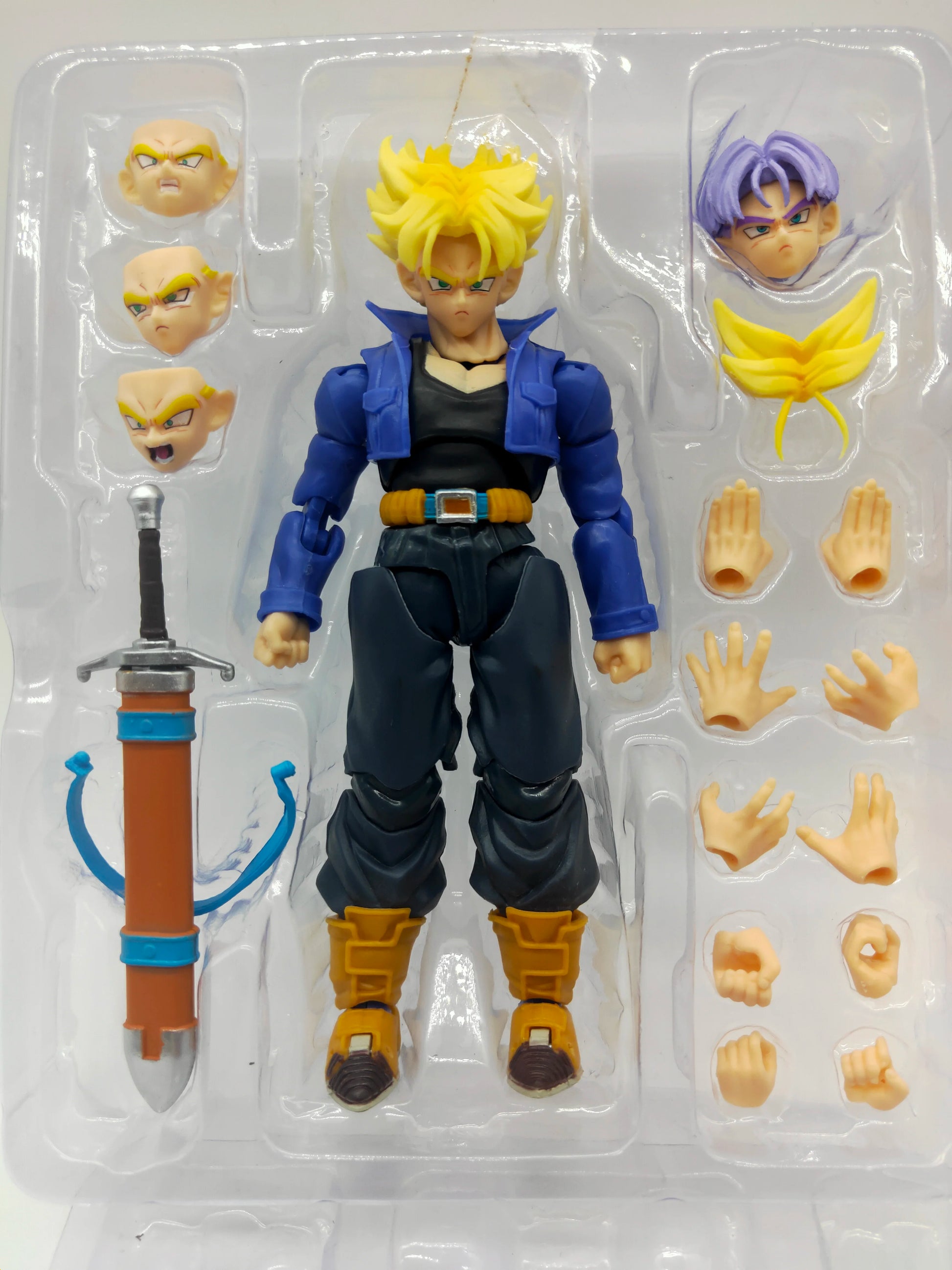 Anime Dragon Ball Z Figures Shf Super Saiyan Trunks Action Figure Collection Model 15cm Future Boy Torankusu Movable Toys Gifts Beauty World Shop