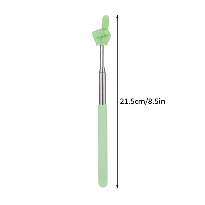 1pPointer Finger Stainless Steel Reading Sticks Telescopic Reading Finger Teaching Aids Gift for Teachers Pointer Finger Stick Beauty World Shop