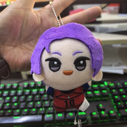 10cm Anime Volleyball Boy Blue Lock Kawaii Bag Pendant Keychain Isagi Mikage Reo Rin Itoshi Sae Blue Prison Plush Toy Kids Gift Beauty World Shop