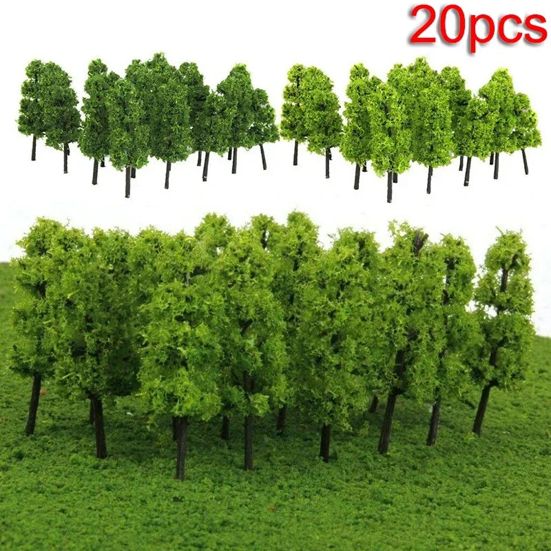 10/20/30pcs Fake Trees Artificial Miniature Tree Scenery Railroad Decoration Building Landscape Accessories DIY Diorama Garden Beauty World Shop