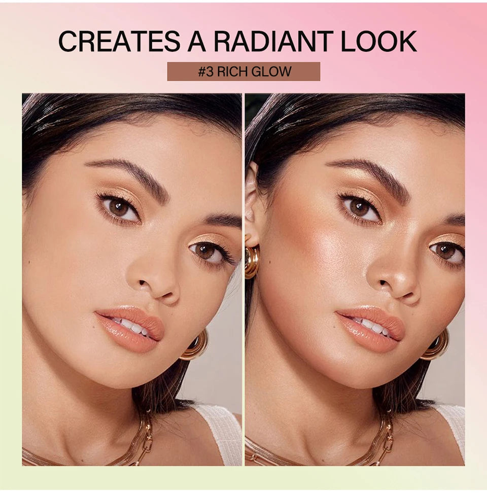 Multi-function Blush Stick Face Makeup Waterproof Easy Color Rouge Blusher Cream Contour Rendering Brightening Contour Makeup Beauty World Shop