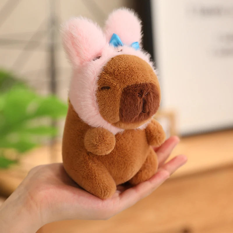 Capybara Plush Toy Pendant Keychain Capibara Cosplay Pokemon Pikachu Disney Stitch Sanrio Kuromi Plushies Stuffed Bag Decor Gift Beauty World Shop