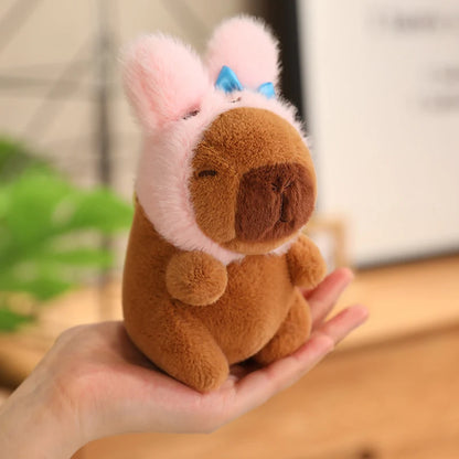 Capybara Plush Toy Pendant Keychain Capibara Cosplay Pokemon Pikachu Disney Stitch Sanrio Kuromi Plushies Stuffed Bag Decor Gift Beauty World Shop