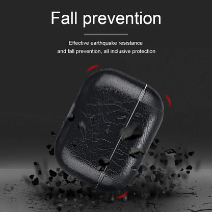 For Airpods Pro 3 Case Leather Business Earphone Case Headset Shell Headphone Cover For Apple AirPod 4 3 Pro 2nd Gen USB C Funda