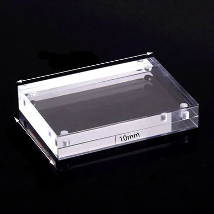 1 Pc Transparent Photo Frame Acrylic Magnetic Display Frame Poster Display Stand 3/5mm For Room Desk Home Decoration Beauty World Shop