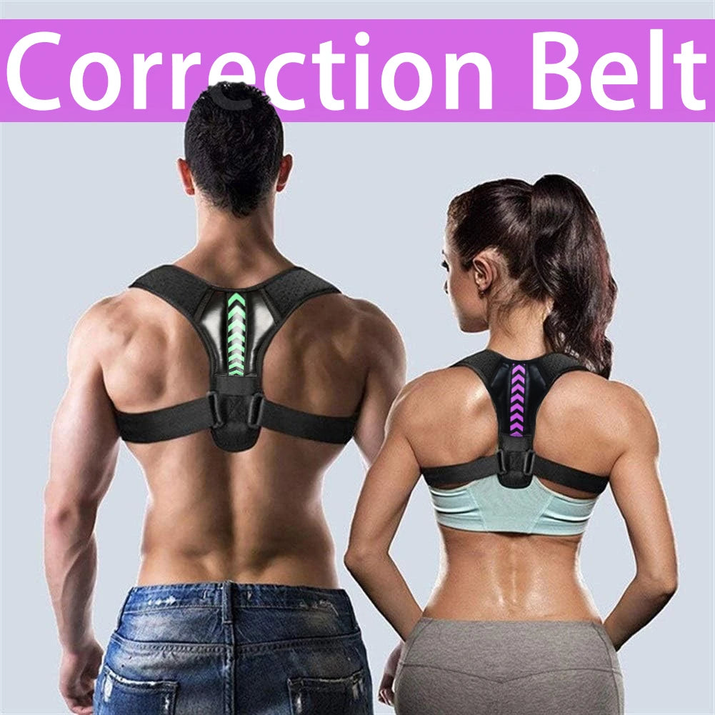 Adjustable Back Shoulder Posture Corrector Belt Clavicle Spine Support Reshape Your Body Home Office Sport Upper Back Neck Brace Beauty World Shop