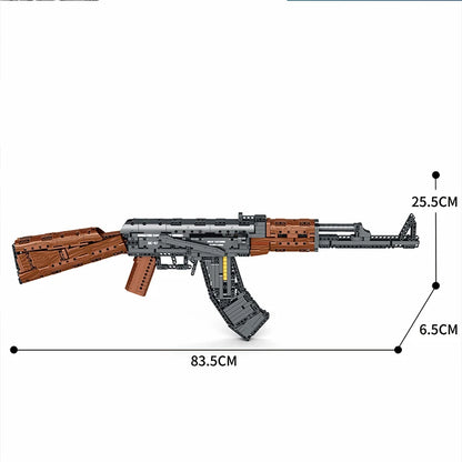 AK47 Assault Rifle Model Building Blocks Military Army Weapon Shootable Imitation Gun Bricks Children’s Holiday Gifts DIY Toys Beauty World Shop