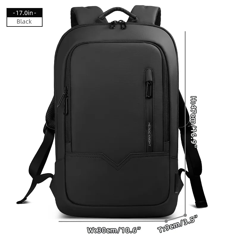 Heroic Knight Men's Daily Laptop Backpack Lightweight Minimalist Commute Office Daypack Women Waterproof Business Trip Schoolbag Beauty World Shop