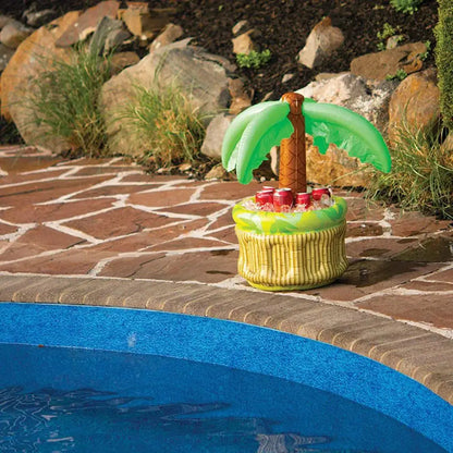 Inflatable Palm Tree Ice Bucket Bear Cooler Drink Holder Hawaiian Birthday Decoration Summer Beach Pool Party Supplies Balloon Beauty World Shop