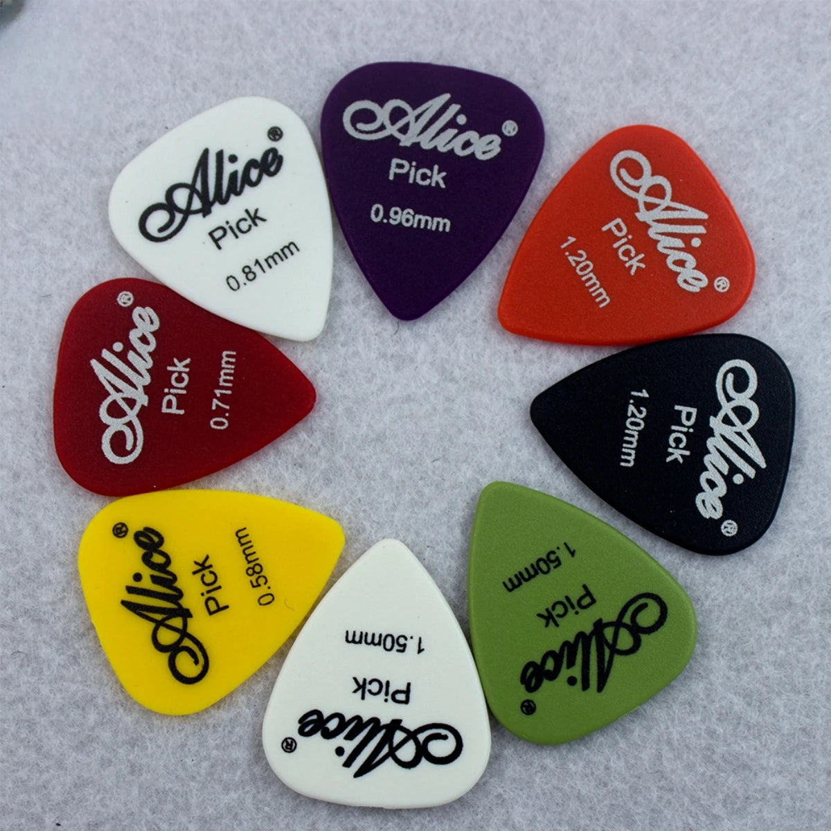 Alice Guitar Pick Mixed ABS Premium Matte Anti-Skid Guitar Pick 24/50/100 Pieces w/ Pick Box /for Acoustic Electric/Ukulele Beauty World Shop